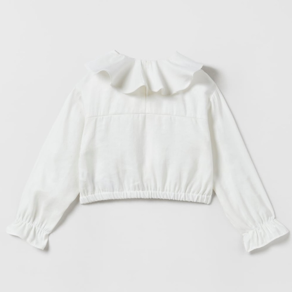 Zara Fluid Ruffled Blouse - Picture 4 of 9